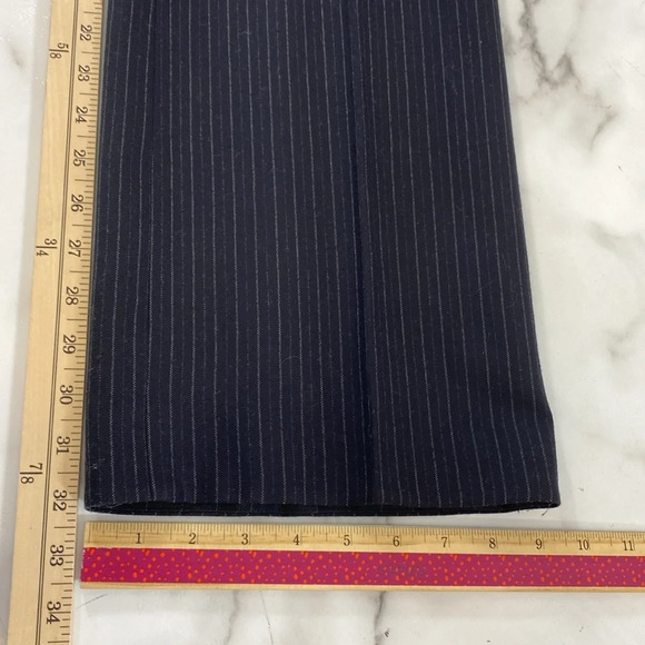 Brooks Brothers 346 Trouser Pants Women’s Size 8 Blue Stripes 100% Wool - Picture 12 of 14